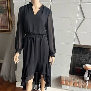1 state chiffon black dress. Size M